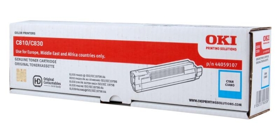 Toner OKI 44059107 Cyan 8000 str. - obrazek 2