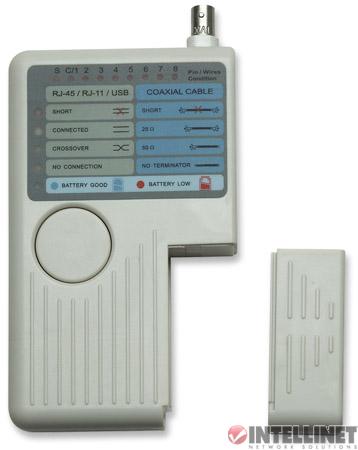 Tester okablowania RJ45, RJ11, BNC USB Manhattan - obrazek 5