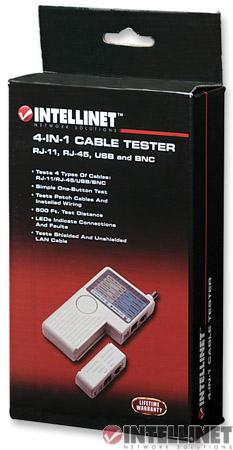 Tester okablowania RJ45, RJ11, BNC USB Manhattan - obrazek 2