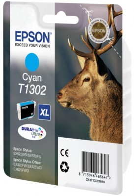 Tusz Epson T1302 Cyan 765 str. - obrazek 2