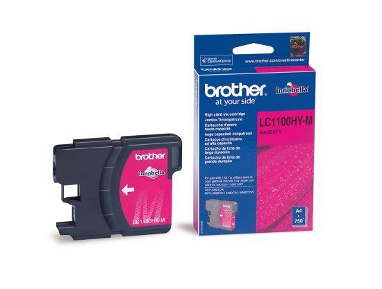Tusz Brother LC1100HYM Magenta 750 str. - obrazek 2