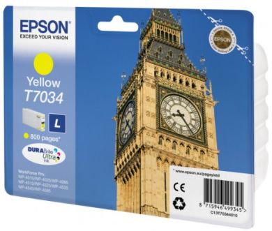 Tusz Epson T7024 Yellow 2400 str. - obrazek 2