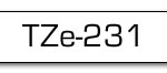 Taśma do drukarki etykiet Brother TZe231  12mm Czarne na Białym