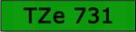 Taśma do drukarki etykiet Brother TZe731  12mm Czarny na Zielonym