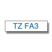 Taśma do drukarki etykiet Brother TZEFA3 12mm Niebieski na Białym