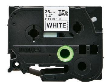 Taśma do drukarki etykiet Brother TZEFX261 36mm Czarny na Białym Flexible - obrazek 4