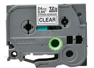 Taśma do drukarki etykiet Brother TZES151 24mm Czarny na Przeźroczystym - obrazek 4