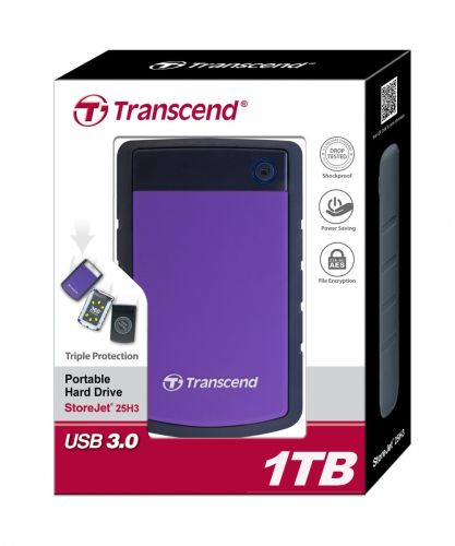 HDD USB 3.0 1TB Transcend StoreJet 25 H3P Wstrząsoodporny - obrazek 5
