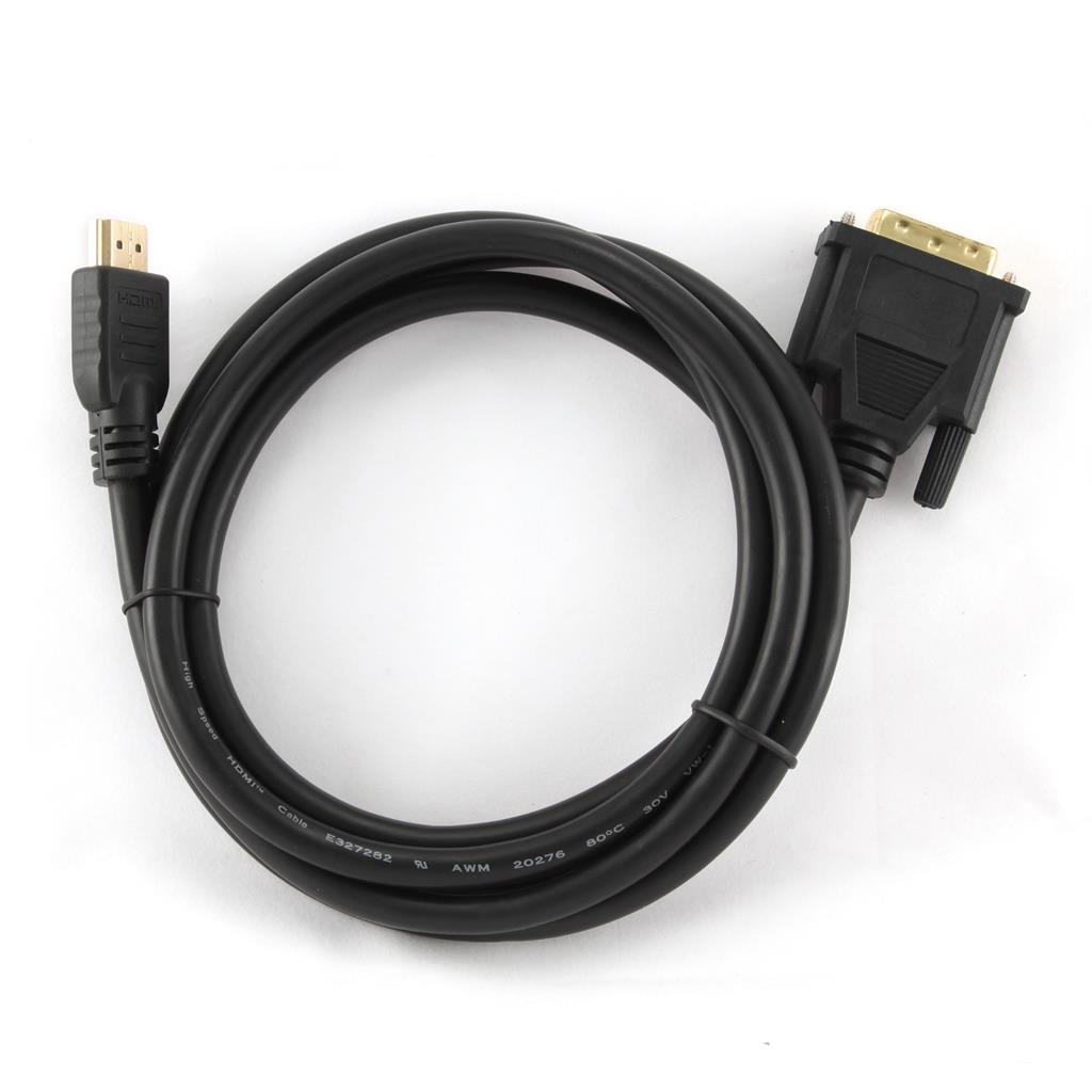 Kabel HDMI męski na DVI-D męski  18+1 Single Link   0.5 m  Gembird