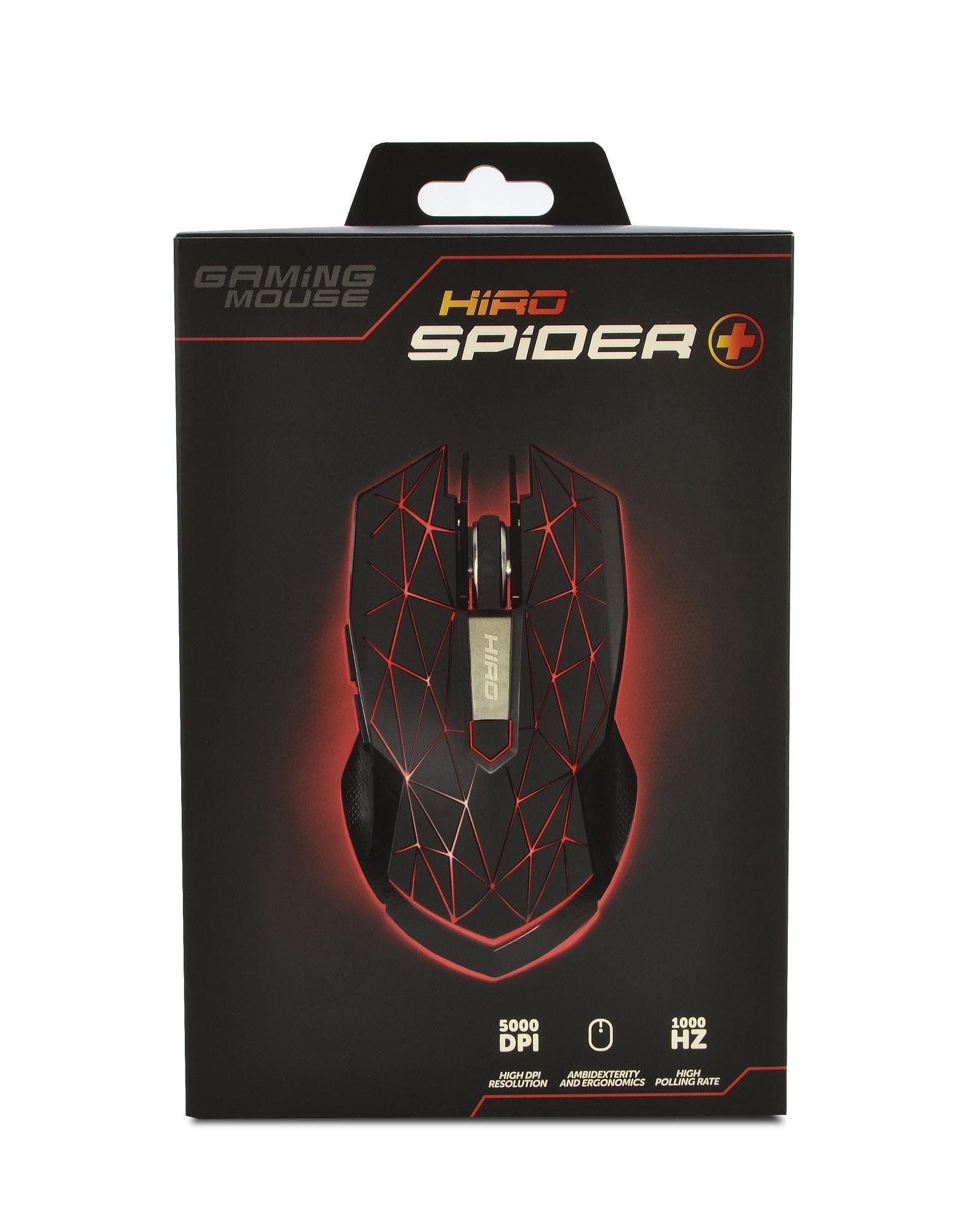 Mysz HIRO SPIDER+ - 250-5000DPI, podświetlana, 5 przycisków - obrazek 5