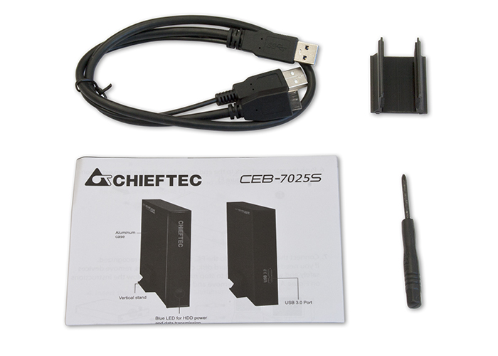 Obudowa do HDD/SSD 2.5" USB 3.0 Cheiftec CEB-7025S - obrazek 2