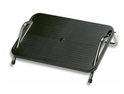 Podnóżek ergonomiczny z regulacją kąta pochylenia Techly  Czarny