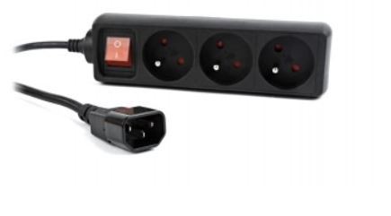 Listwa zasilająca do UPS C14 EnerGenie 0.6 m  szara