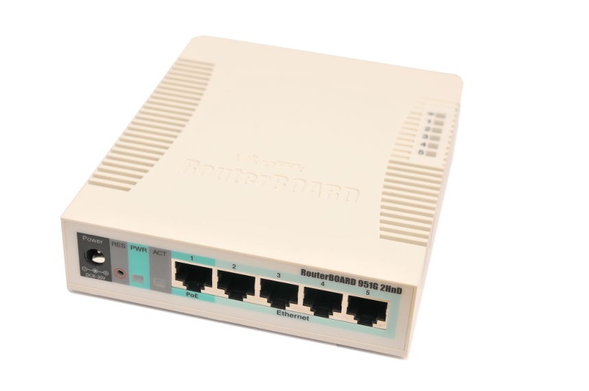 Router MikroTik RB951G-2HnD   RouterOS L4 128MB RAM 5xGig LAN  1xUSB  2.4GHz 802.11b/g/n