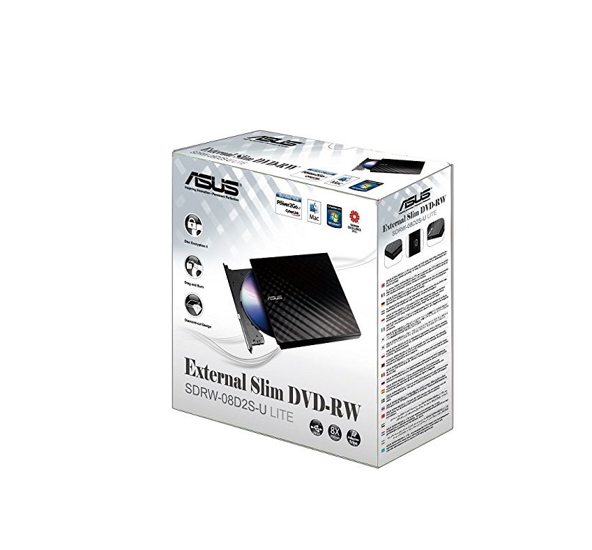 DVD R/RW USB 2.0 Asus SDRW-08D2S Slim Czarny - obrazek 4