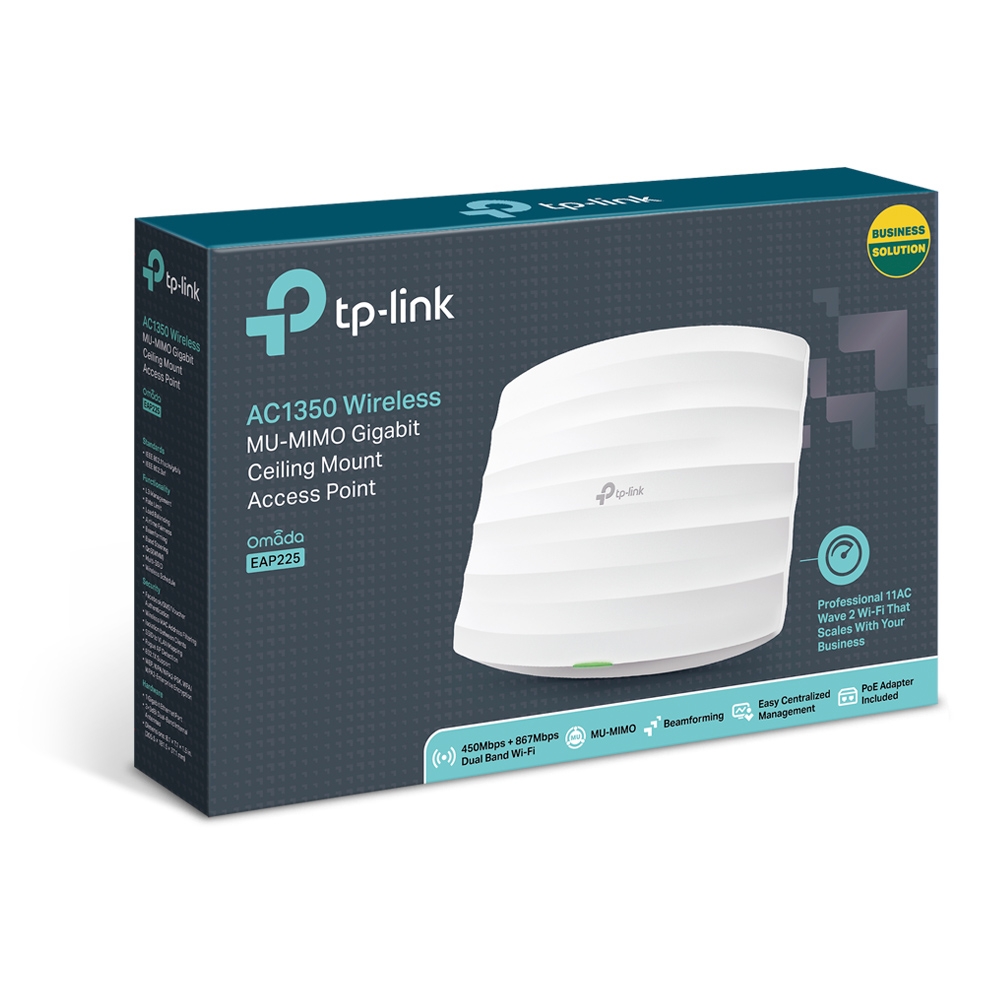 Access Point Dual-Band Wireless AC1200 TP-Link EAP225 PoE - obrazek 2