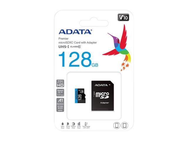 - karta pamieci MicroSD 128GB SDXC Adata Premier + Adapter SD! 100MB/25MB - obrazek 5