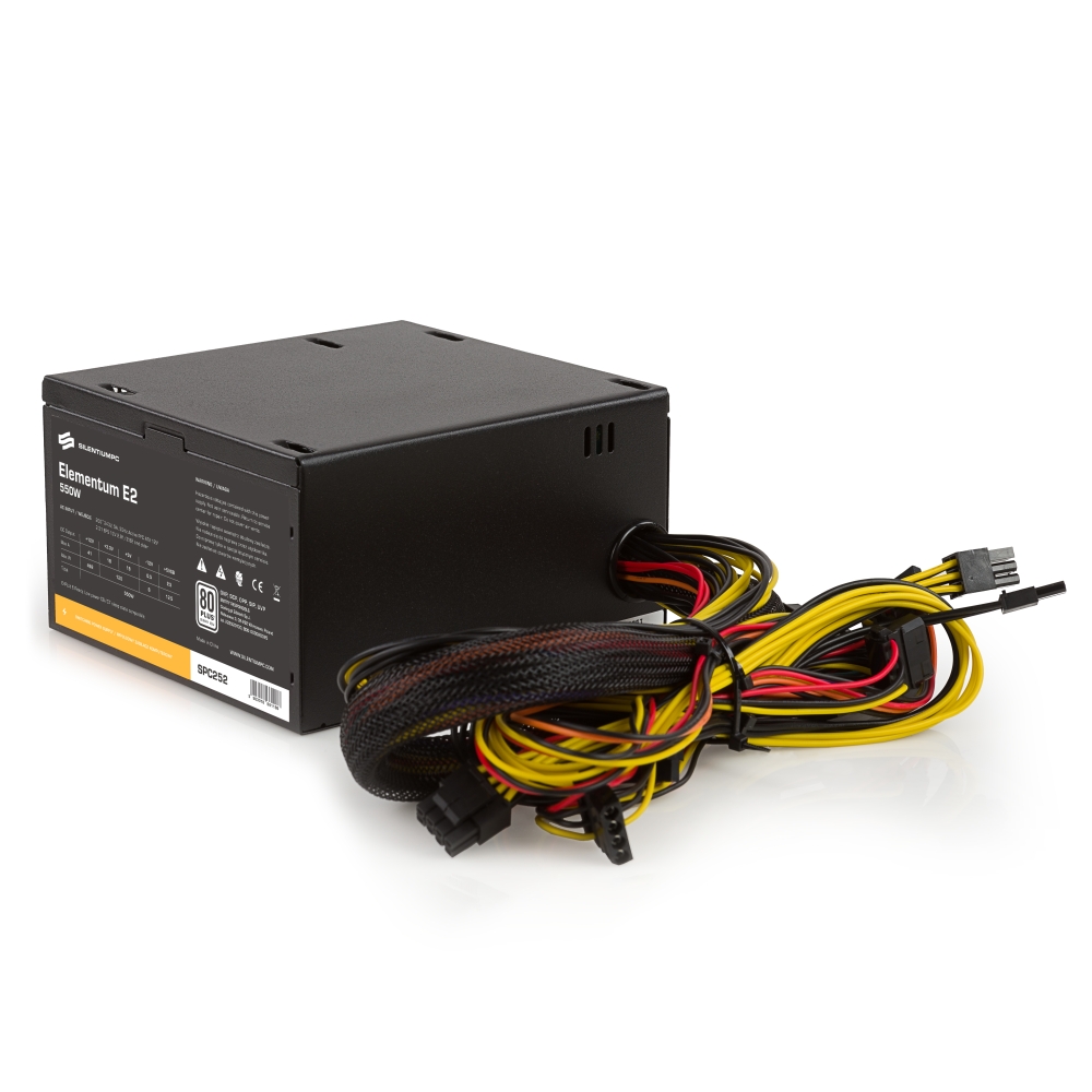 Zasilacz ATX 550W SilentiumPC Elementum E2 SI 80 Plus - obrazek 2
