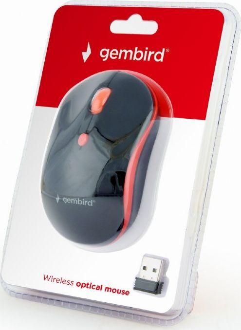 Mysz bezprzewodowa Gembird MUSW-4B-03-R Czarno - czerwona - obrazek 3