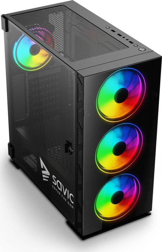 Obudowa Savio Prime X1 ARGB Glass - obrazek 5