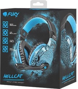 Słuchawki Fury Hellcat podświetlenie - obrazek 2