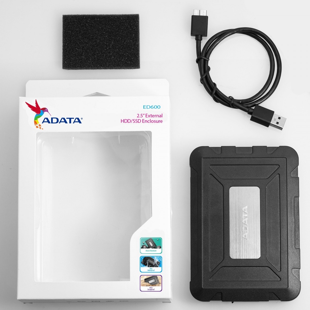 Obudowa do HDD/SSD 2.5" USB 3.1 Adata ED600 - obrazek 2