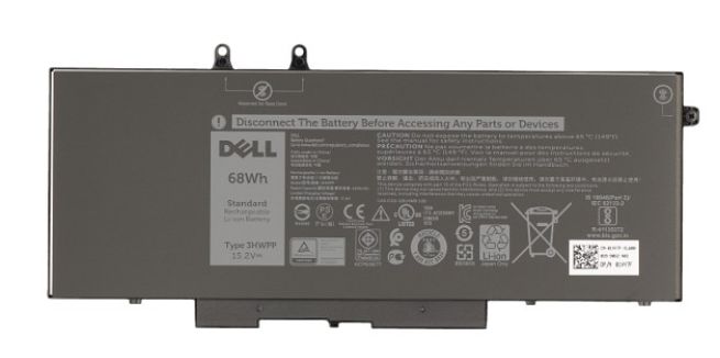 Bateria do laptopa Dell 68WHR, 4 Cell, Lithium Ion