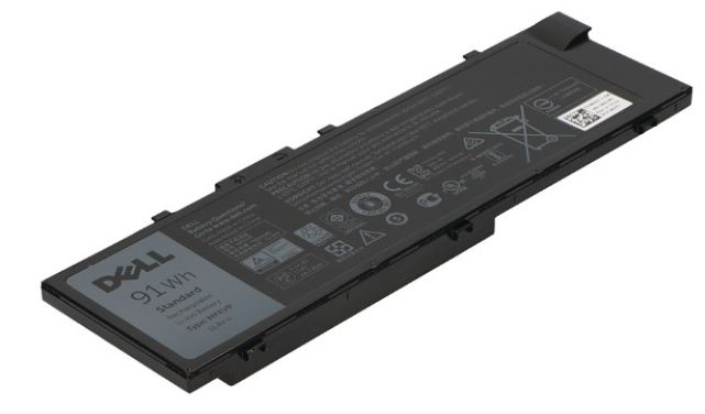 Bateria do laptopa Dell 72 WHR, 6 Cell, Lithium Ion