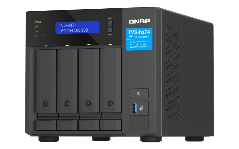 Sieciowy serwer plików NAS QNAP TVS-H474-PT-8G