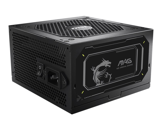 Zasilacz ATX 750W MSI MPG A750GL PCIE5 II Modularny 80 Plus Gold - obrazek 2