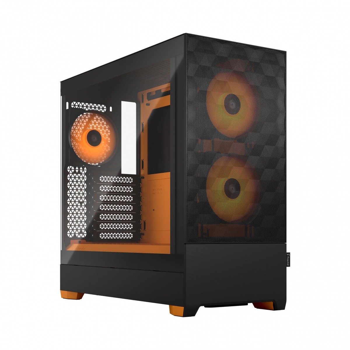 Obudowa Fractal Design Pop Air TG Clear Tint RGB  Pomarańczowa