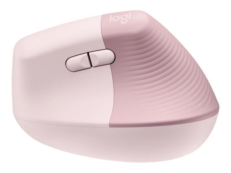 Mysz bezprzewodowa Logitech Lift Vertical Różowa - obrazek 3