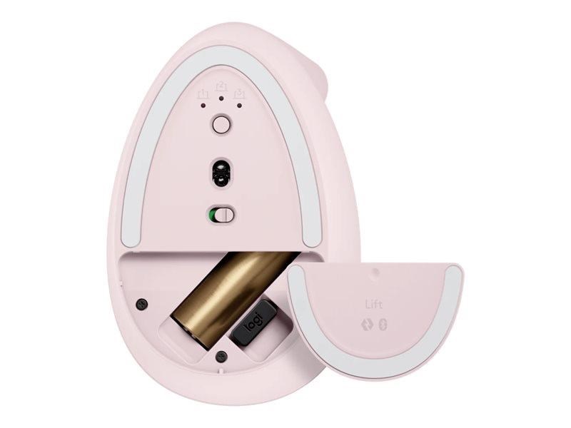 Mysz bezprzewodowa Logitech Lift Vertical Różowa - obrazek 5