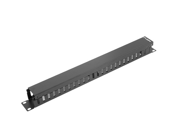 Organizer kabli 19" 1U Typ A czarny  Lanberg