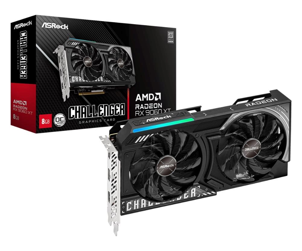 Radeon RX 9060 XT   8GB  ASRock  Challenger OC