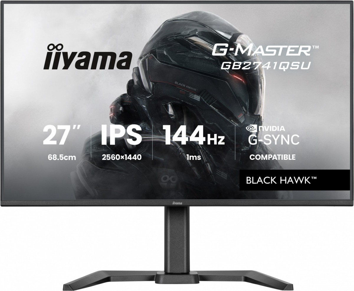 Monitor 27" iiyama G-MASTER gaming series GB2741QSU-B1  Black Hawk