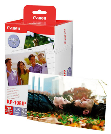 Canon PAPIER KP-108IN do drukarek termosublimacyjnych CP-200; CP-400; CP-510 (razem z tasmą barwiacą) - obrazek 3