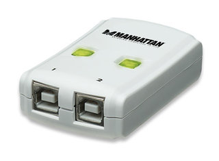 Przełącznik Drukarkowy USB Manhattan 2/1