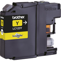 Tusz Brother LC123 Yellow 600 str. - obrazek 2
