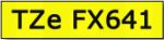 Taśma do drukarki etykiet Brother TZEFX641  18mm Czarny na Żółtym Flexible