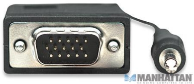 Kabel SVGA HD15 męski na HD15 męski + mini Jack, ekranowany 5 m Manhattan - obrazek 3
