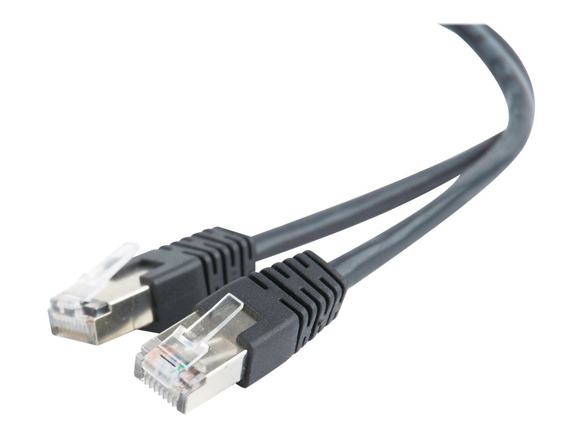 Kabel RJ45/RJ45  0.5 m    Patchcord  Kategoria 5e  Czarny