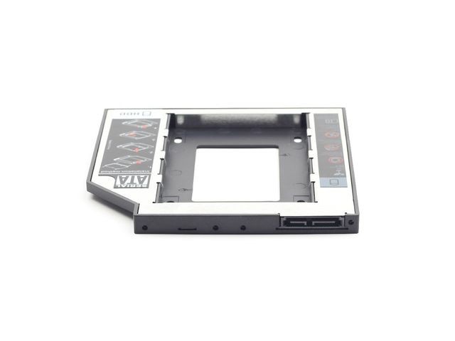 Kieszeń na drugi dysk do laptopa 2.5" SATA montaż do zatoki SATA 12.7 mm SSD; HDD - obrazek 2