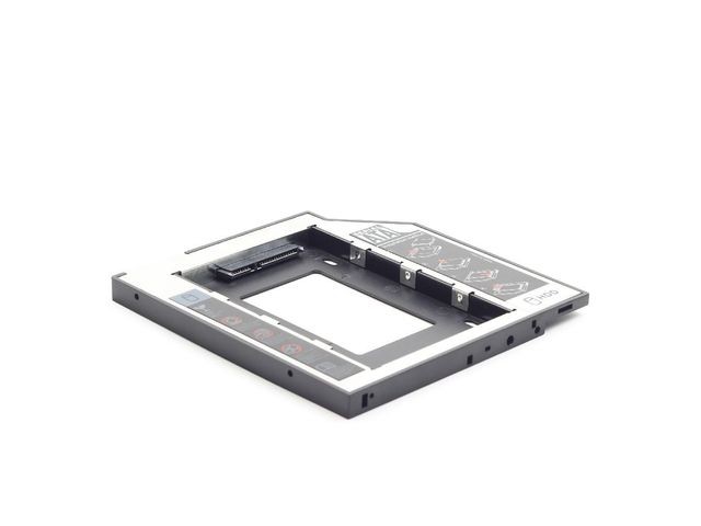 Kieszeń na drugi dysk do laptopa 2.5" SATA montaż do zatoki SATA 12.7 mm SSD; HDD - obrazek 4