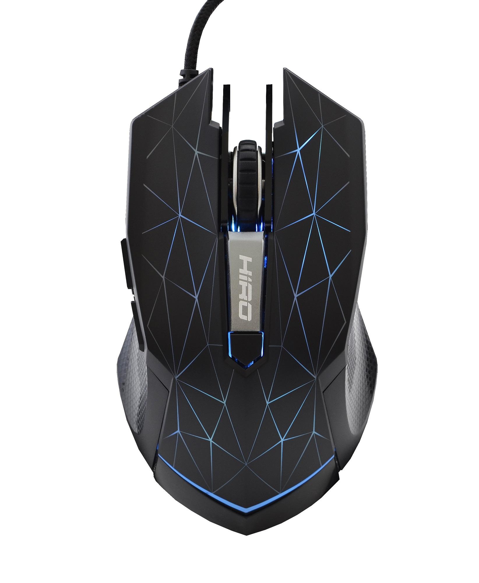 Mysz HIRO SPIDER+ - 250-5000DPI, podświetlana, 5 przycisków