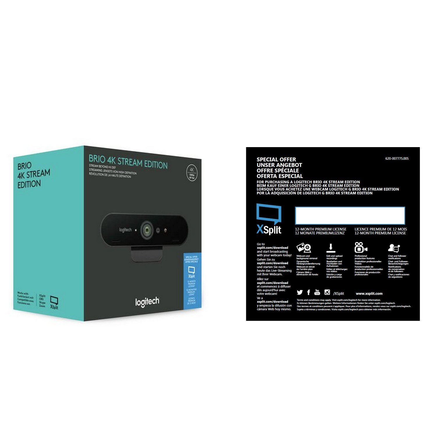 Kamera internetowa Logitech BRIO 4K Stream Edition - obrazek 2