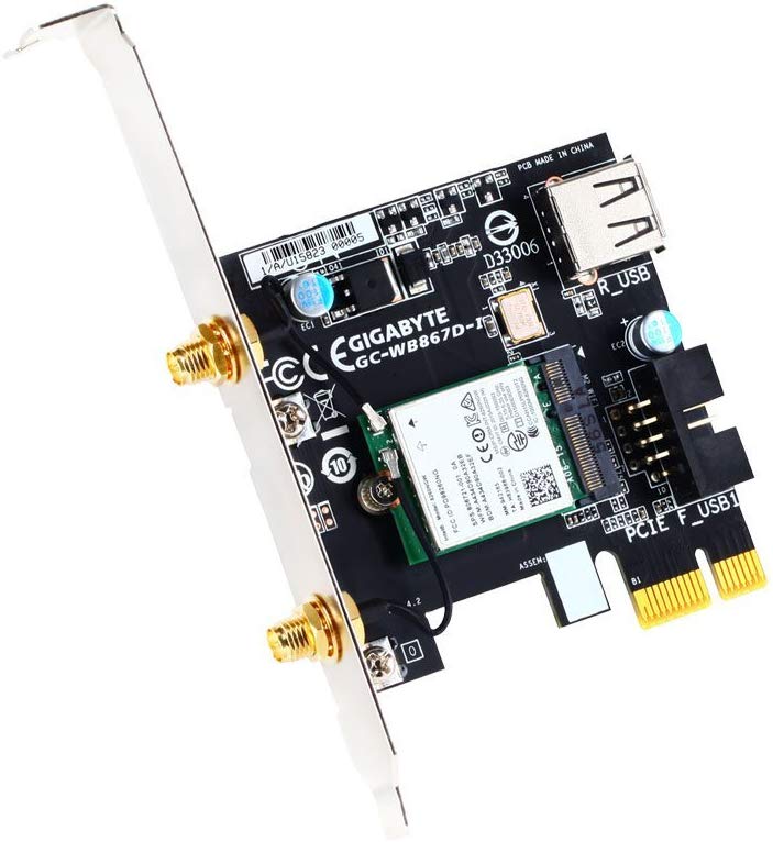 Bezprzewodowa karta sieciowa PCI Express Wi-Fi AC1733 Gigabyte GC-WB1733D-I Bluetooth - obrazek 2