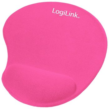 Podkładka pod mysz z żelową podpórką na nadgarstek LogiLink Różowa