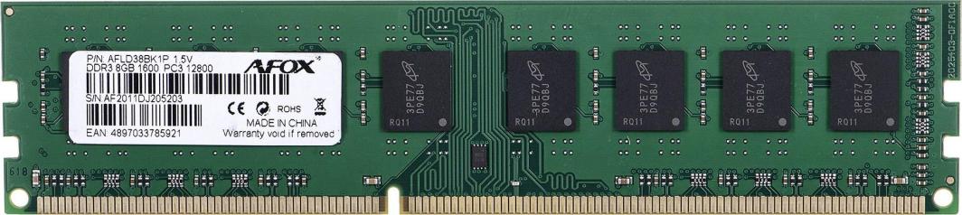 DIMM PC-1600 DDR3 8GB AFOX