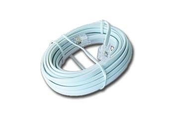 Kabel RJ11/RJ11 Telefoniczny 3.0 m Gembird Biały - obrazek 2